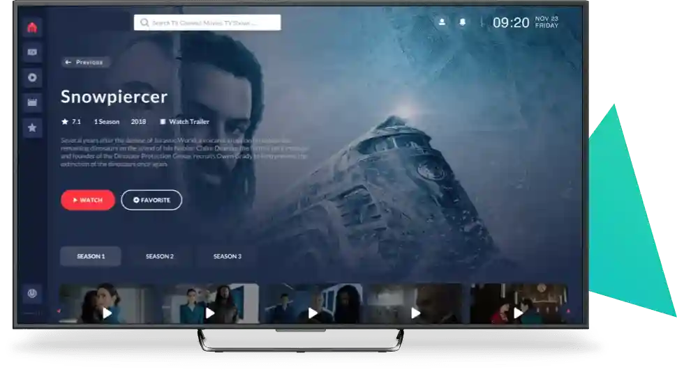 king iptv Live Channel List Interface
